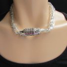 MEN CHUNKY SILVER METAL CHAINS BIG NUMBERS LOCK PENDANT TRENDY FASHION NECKLACE
