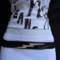 NEW WOMEN ELASTIC BLACK THIN FASHION BELT RHINESTONES BIG LIGHTNING 28"-38" S-L