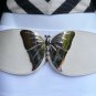 NEW WOMEN HIP OFF WHITE FAUX LEATHER FASHION BELT BUTTERFLY BUCKLE 38"-42" L XL