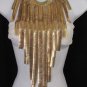 NEW WOMEN LARGE WIDE MULTI GOLD LINKS CHAINS BIG METAL NECKLACE EXTRA LONG 22"