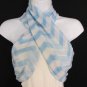 N Women Fashion Fabric Infinity Loop Scarf Chevrons Pink Black Blue Green Yellow