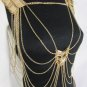 New Women Celebrity Back Front Gold Body Shoulder Chain Necklace Fashion Jewelry