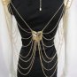 New Women Celebrity Back Front Gold Body Shoulder Chain Necklace Fashion Jewelry