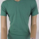 NEW J. CREW MEN SHIRT 100% COTTON V-NECK TOP GREEN SHORT SLEEVES T-SHIRT SMALL