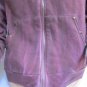 BRAND NEW SYMBOLIC MEN DARK PURPLE HOODIE FASHION JACKET FRONT ZIPPER SMALL
