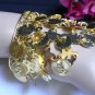 NEW WOMEN GOLD COINS HAND CHAIN WRIST BRACELET 1 FINGER SLAVE CONNECTED RING