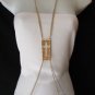 New women metal body chain gold / pewter big cross spikes pendant trendy fashion