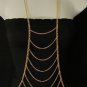 New Women Gold Silver Metal Waves Body Chain Classic Jewelry Fashion Necklace