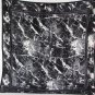 Escada Women Black White Gray Lightnings Classic Soft Silk Fashion Scarf Shawl