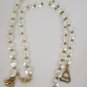 New Women Decorative Accessories Lingerie Bra Straps Gold Metal Multi Pearl Bead