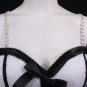 New Women Decorative Accessories Lingerie Bra Straps Gold Metal Multi Pearl Bead
