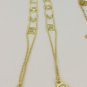 New Women Decorative Accessories Lingerie Bra Straps Gold Metal Love Rhinestones