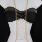 New Women Gold / Silver Metal Body Chain Jewelry Fashion Necklace Long Ladder