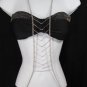 New Women Sexy Silver Metal Body Chain Front Necklace Classic Fashion Jewelry