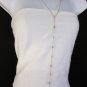 New Women Gold Metal Balls Thin Body Chain Classic Hot Necklace Fashion Jewelry