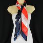 New Women Red Blue White Soft Fabric American Flag Fashion Scarf USA Stars Army