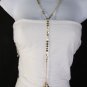 New Women Classic Thin Gold Metal Body Chain Leaf Fashion Jewwlry Long Necklace
