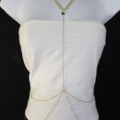 New Women Classic Style Thin Gold Metal Body Chain Necklace Hot Fashion Jewelry