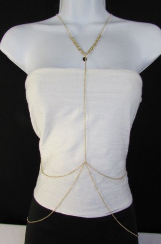 New Women Classic Style Thin Gold Metal Body Chain Necklace Hot Fashion Jewelry