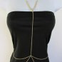 New Women Circles Neck Gold Metal Body Chain Thin Long Necklace Fashion Jewelry