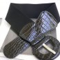 NEW CHIC WOMEN HIP HIGH WAIST STRETCH WIDE BLACK FASHION BELT SIZE XS-S-M-L-XL