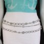 New Women Big Beads Thick Silver Metal Chains Fashion Belt Hip 20"-40" XS S M L