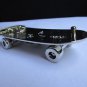 NEW MEN BIG SILVER METAL SKATEBOARD FASHION BELT BUCKLE BACK SKULL RHINESTONES