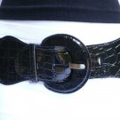 NEW WOMEN HIP HIGH WAIST STRETCH WIDE BLACK FASHION BELT 32-45" PLUS SIZE M L XL