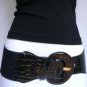 NEW WOMEN HIP HIGH WAIST STRETCH WIDE BLACK FASHION BELT 32-45" PLUS SIZE M L XL