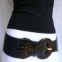 NEW WOMEN HIP HIGH WAIST STRETCH WIDE BLACK FASHION BELT 32-45" PLUS SIZE M L XL