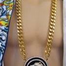 New Men Chunky Gold Metal Chains Long Fashion Necklace Big Tiger Panther Hip Hop