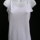 NEW WOMEN WHITE BASIC TANK TOP SEXY CAMISOLE SPAGHETTI STRAPS PLUS SIZE M / L