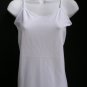 NEW WOMEN WHITE BASIC TANK TOP SEXY CAMISOLE SPAGHETTI STRAPS PLUS SIZE M / L