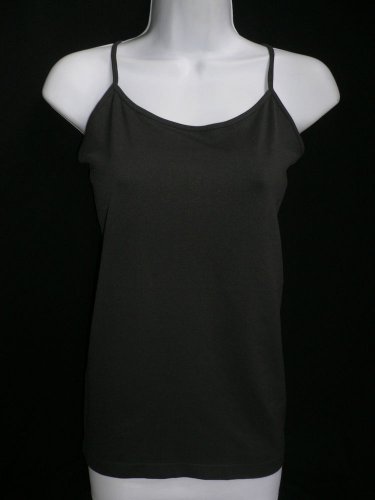 NEW WOMEN D. GRAY BASIC TANK TOP SEXY CAMISOLE SPAGHETTI STRAPS PLUS SIZE M-L-XL