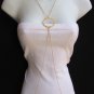 NEW WOMEN GOLD BIG CIRCLE CLASSIC FASHION METAL BODY CHAIN JEWELRY LONG NECKLACE