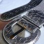NEW WOMEN METALLIC SILVER FASHION BELT HIP ELASTIC HIGH WAIST 25"-38" SIZE XS-XL