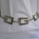 NEW WOMEN HIGH WAIST HIP SILVER RHINESTONES CHAINS METAL FASHION BELT XS-S-M-L