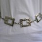 NEW WOMEN HIGH WAIST HIP SILVER RHINESTONES CHAINS METAL FASHION BELT XS-S-M-L