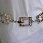 NEW WOMEN HIGH WAIST HIP SILVER RHINESTONES CHAINS METAL FASHION BELT XS-S-M-L