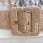 NEW WOMEN HIP HIGH WAIST BEIGE NUDE WIDE FASHION BELT 30"-40" SIZE M-L-XL