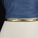 New Women Gold Plastic Narrow Fashion Belt Hip High Waist Plus M L XL 31"-47"