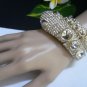 NEW WOMEN LONG GOLD METAL SNAKE FASHION BRACELET SILVER RHINESTONES CRYSTALS