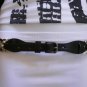 R NEW MODERN HERITAGE WOMEN BLACK SILVER FAUX LEATHER BELT PLUS SIZE 38"-42" XL
