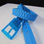 NEW WOMEN WAIST HIP SCENTED PLASTIC BLUE FASHION BELT PLUS SIZE 36"-40" M L