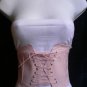 NEW WOMEN ELASTIC LIGHT PINK WIDE CORSET HIGH WAIST FLOWERS FASHION BELT S-M-L