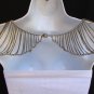 NEW WOMEN SILVER WAVES ACROSS SHOULDERS BODY CHAIN JEWELRY FASHION NECKLACE
