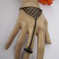 WOMEN BLACK METAL RETRO SLAVE FASHION BRACELET CHAINS RING CONNECTED FISH SCALES