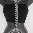 New Women Silver Body Chain Big Metal Mesh Links Long Necklace Fashion Jewelry
