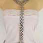 New Women Silver Body Chain Big Metal Mesh Links Long Necklace Fashion Jewelry