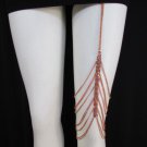 New Women Thigh Rose Gold Mesh Metal Leg Chain Garter Long Fashion Body Jewelry